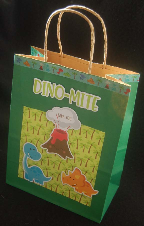 Lynn's Craft Blog DinoMite Dinosaur Gift Bag