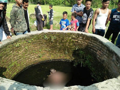 Warga Pardasuka Dihebohkan Penemuan Mayat di dalam Sumur