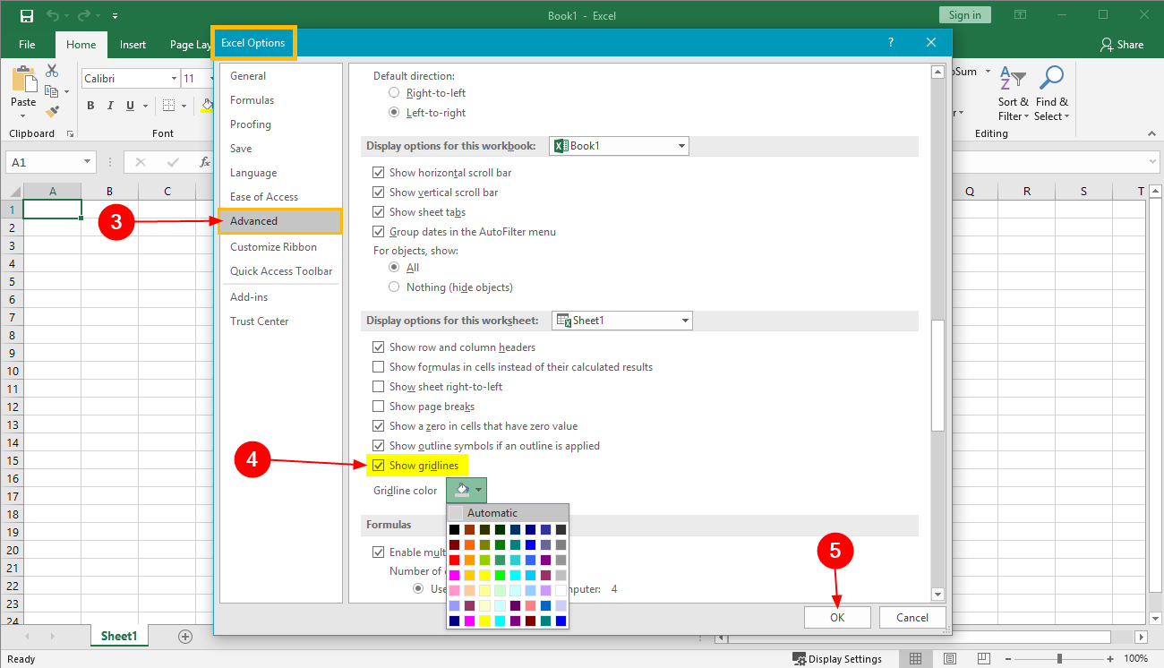Cara Menghilangkan Garis di Microsoft Excel [+Gambar] SemutImut