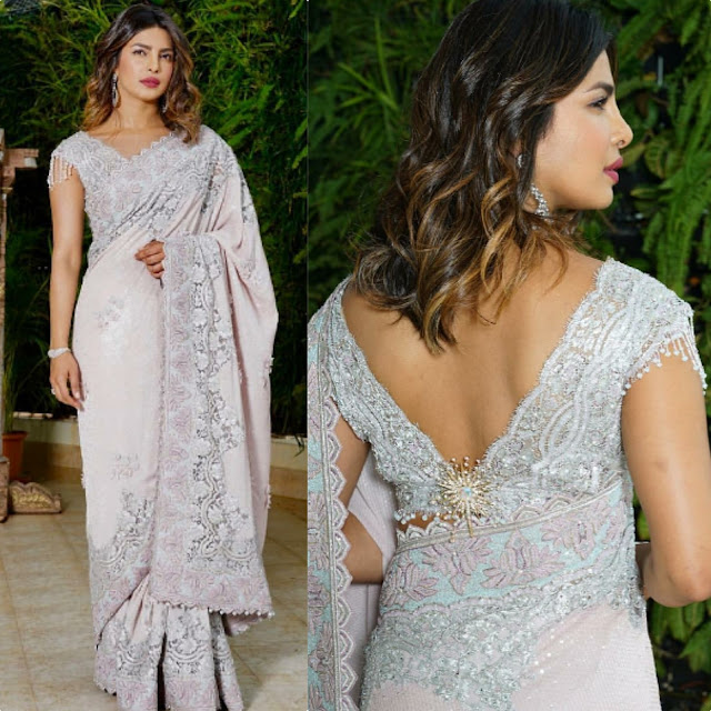 Priyanka Chopra in a Tarun Tahiliani Sari