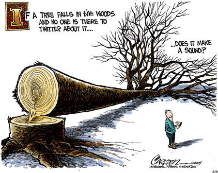 FULL PERMISSION LIVING TODAY'S "IF A TREE FALLS IN THE WOODS..." QUOTE!
