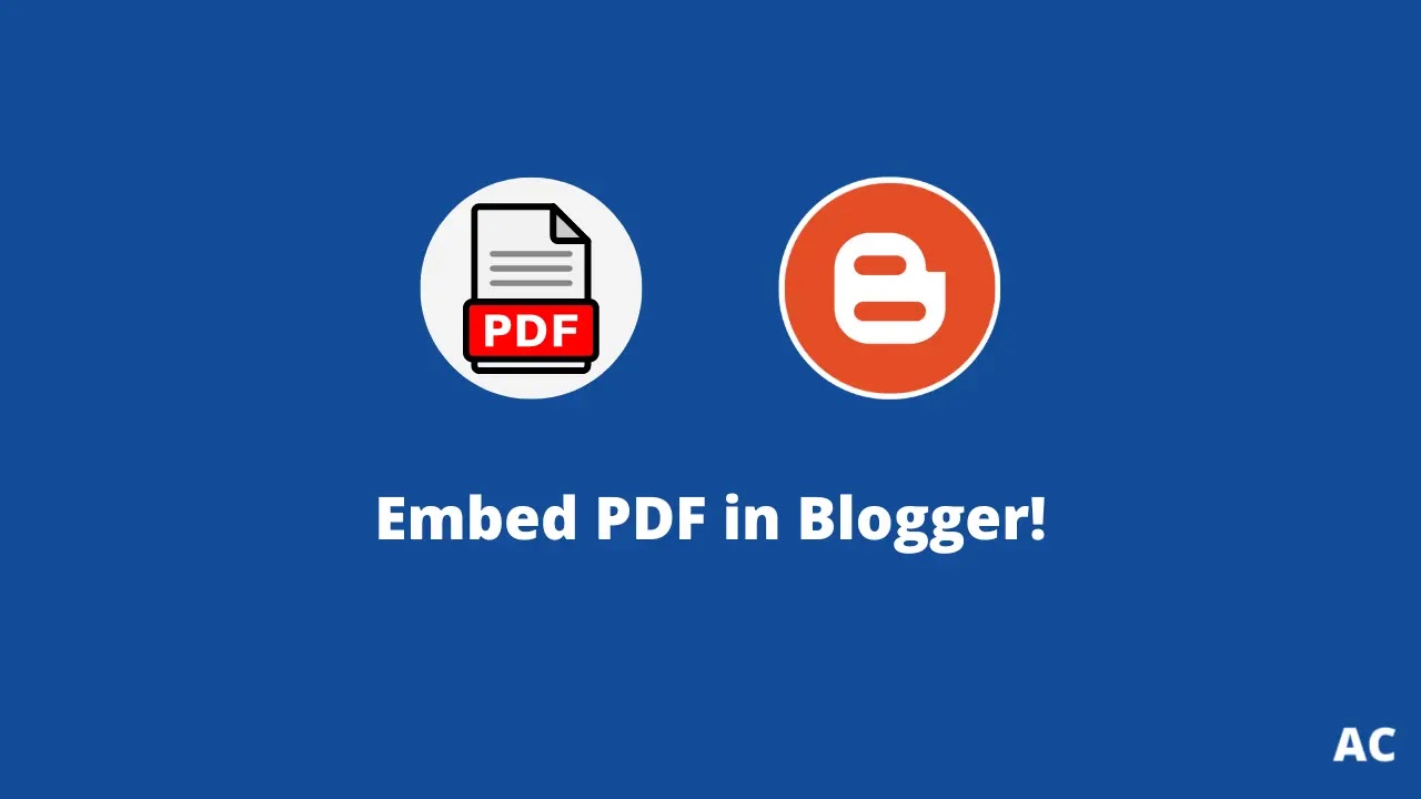 embed pdf in blogger