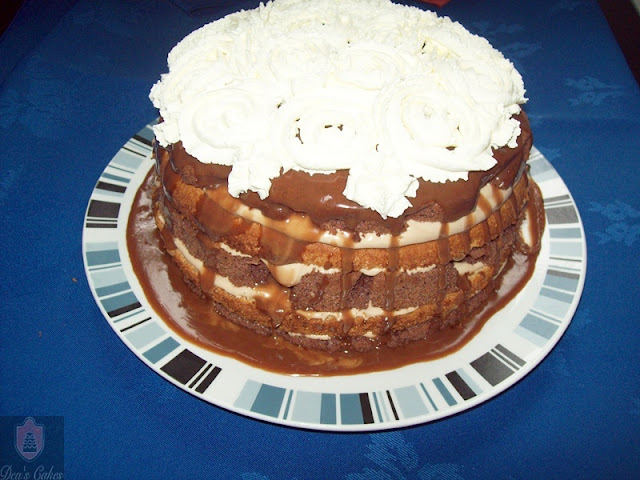 2 Colors Chocolate mousse cake- Tort in doua culori cu mousse de ciocolata