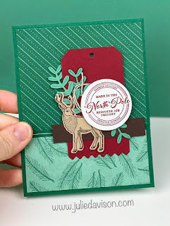 Stampin' Up! Wishes & Wonder Pop-Up Pocket Christmas Card with VIDEO Tutorial ~ Aug-Dec 2020 Mini Catalog ~ www.juliedavison.com #stampinup