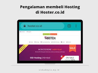 Pengalaman membeli hosting di Hoster.co.id