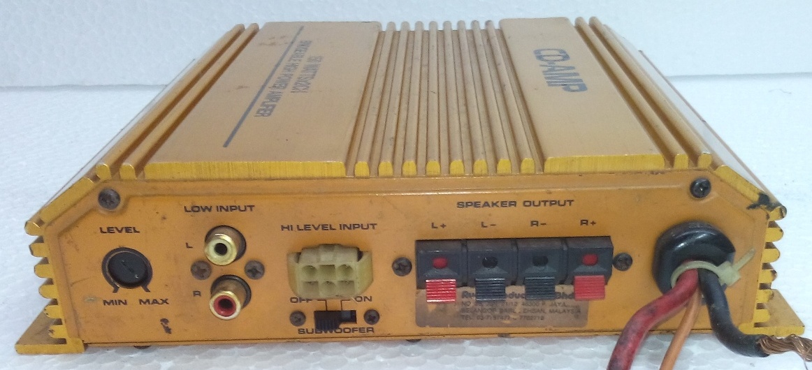 BARANG BARANG ELEKTRIK TERPAKAI DAN RARE: POWER AMP KERETA CD-AMP
