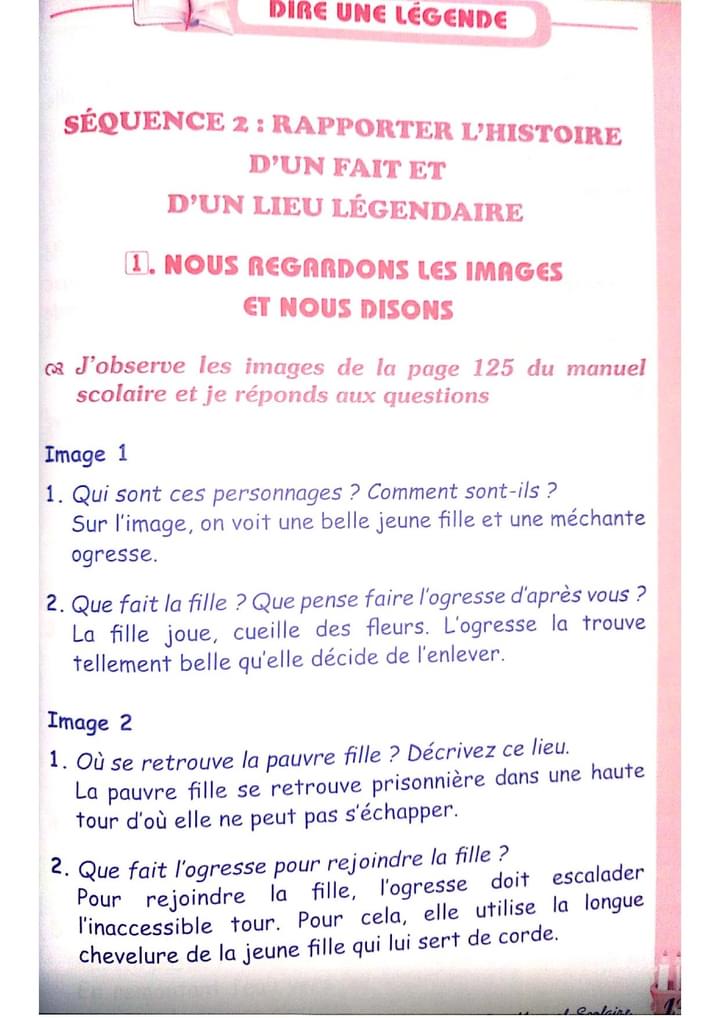 حل تمارين اللغة الفرنسية صفحة 125 للسنة الثانية متوسط الجيل الثاني