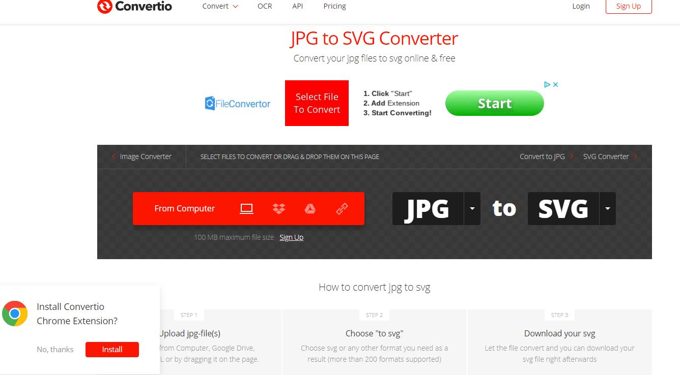 Comparing Programs Sites For Converting Images To Svg