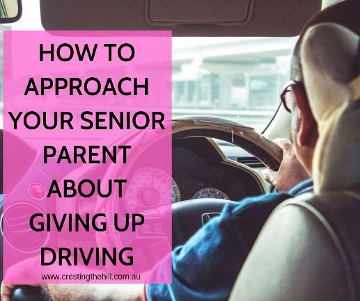 As our parents get older we find ourselves in the tricky position of having to broach difficult topics with them - one of these is giving up driving - here's a few helpful tips on how to have that conversation. #elderly #driving
