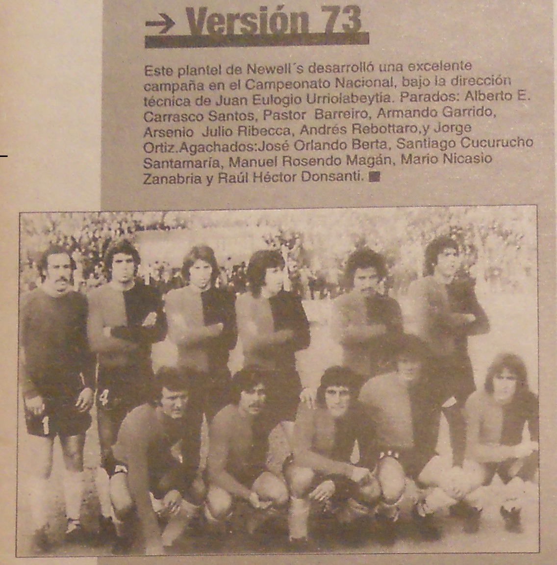 Historia del mas Popular Torneo Nacional 1973.