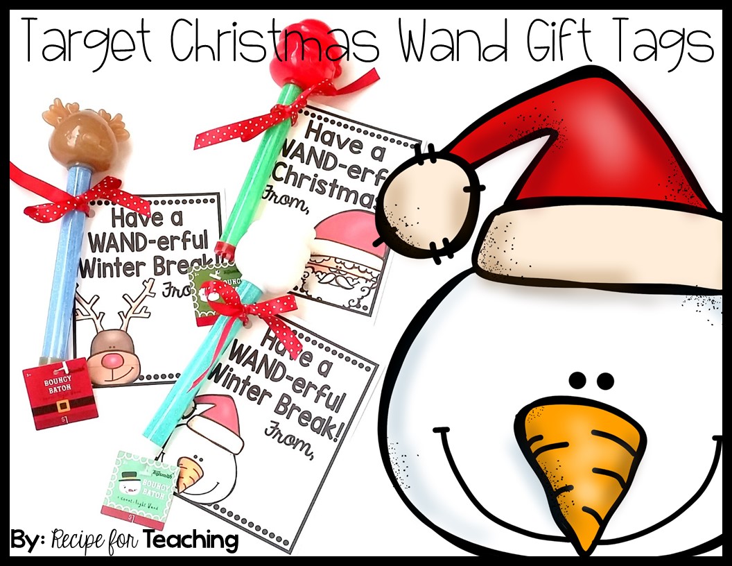 Target Christmas Wand Gift Tags Recipe for Teaching