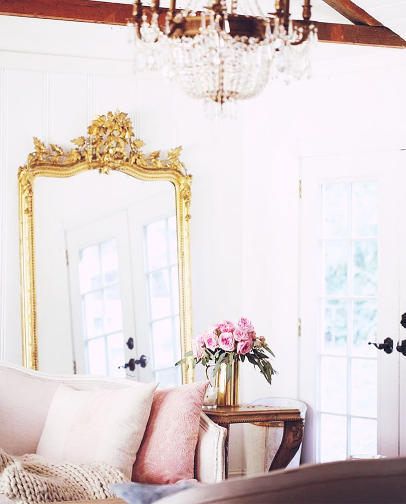 At Home | Pure Romance: Peonies & Carrara in a French Country Cottage