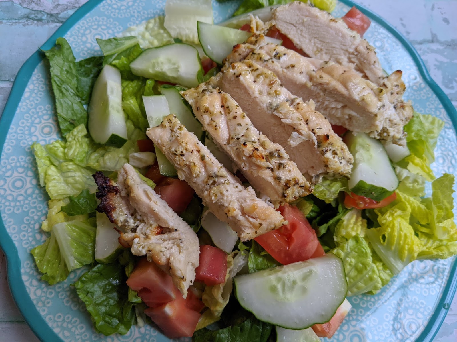 Greek Marinated Chicken Salad