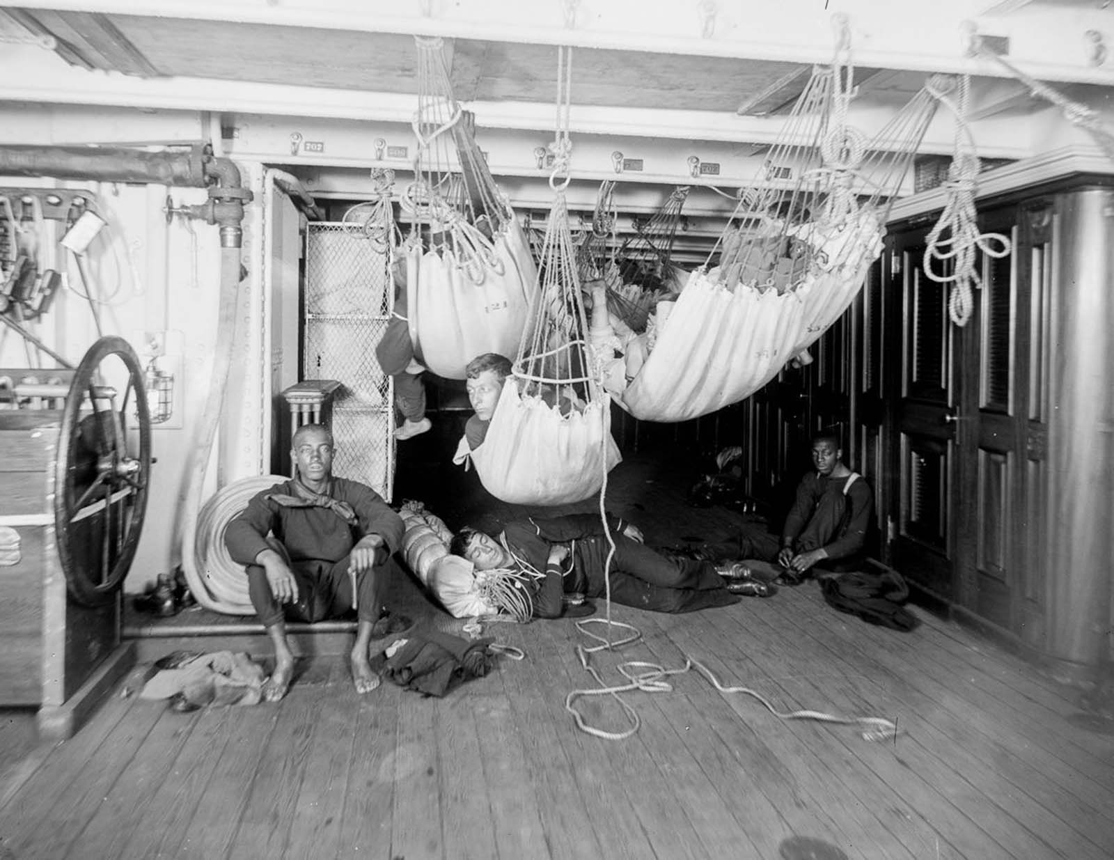 USS Brooklyn 1896 vintage photographs