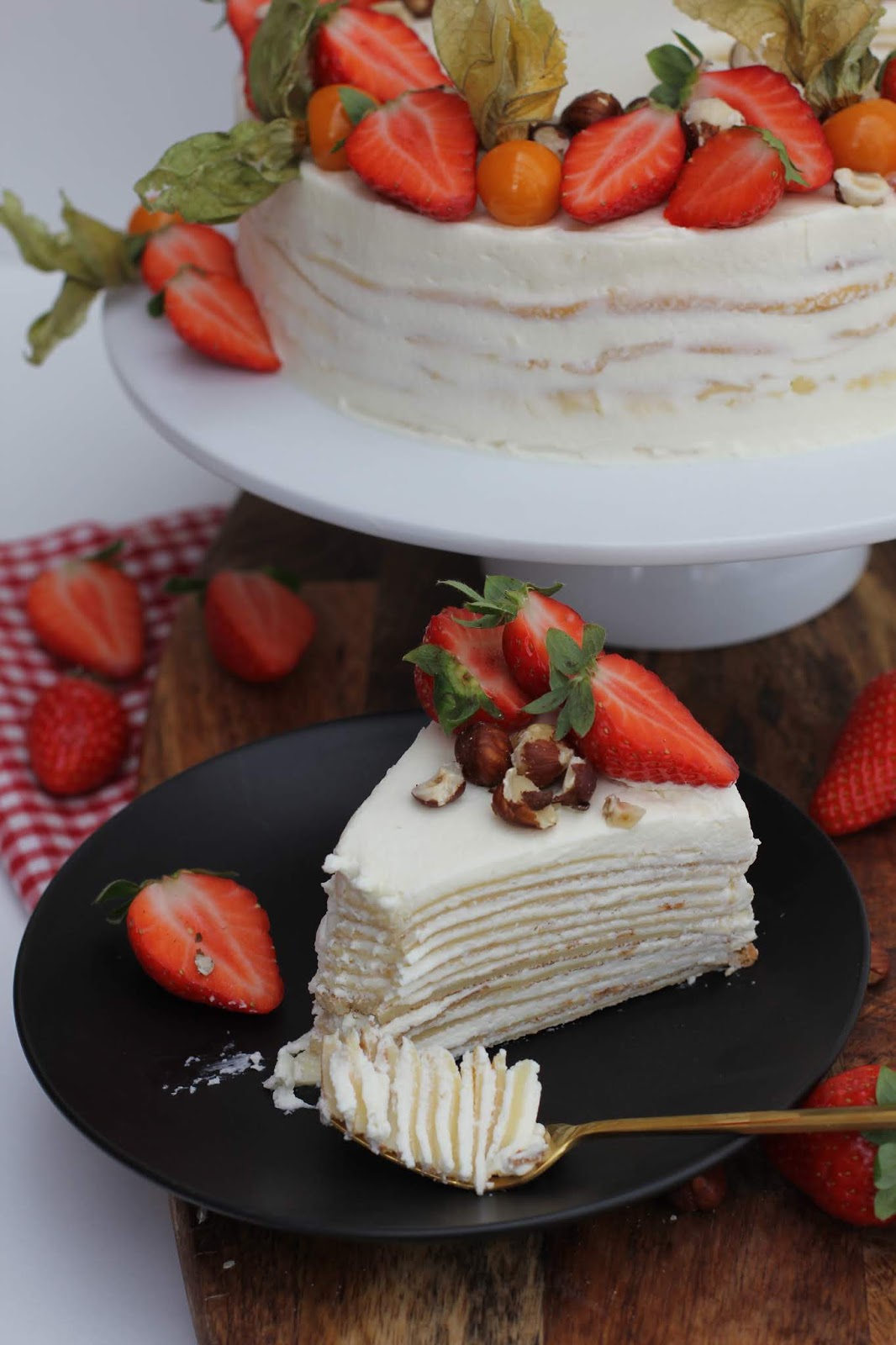 Crêpe-Torte mit Mascarponecreme Crêpe-Torte mit Mascarponecreme