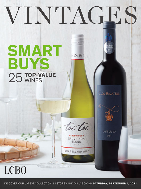 September 4, 2021 LCBO VINTAGES Release Wine Picks Smart Buys