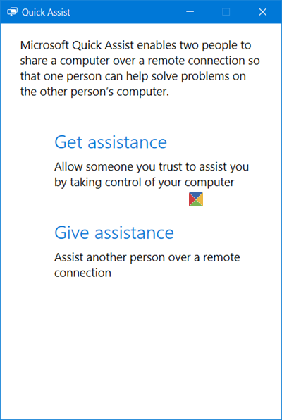Snelle hulp in Windows 10