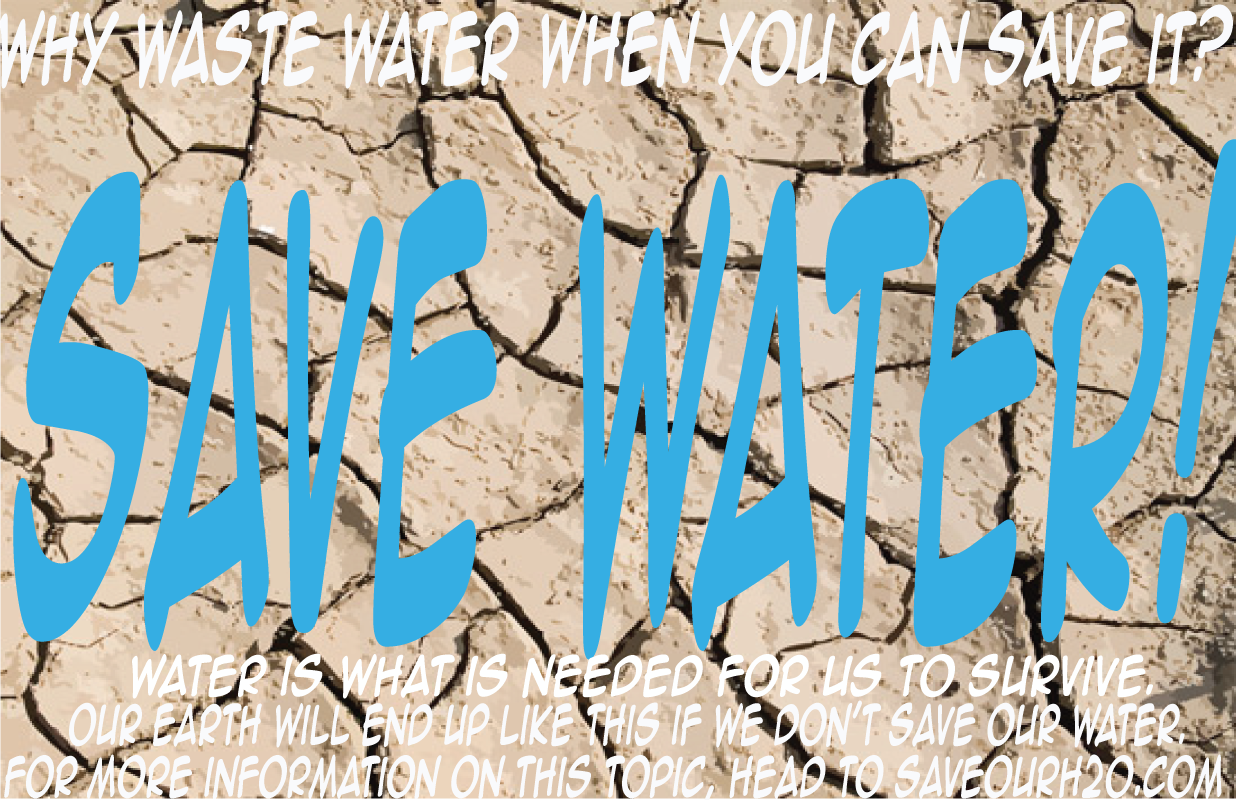 Graphics: Save Water PSA Poster