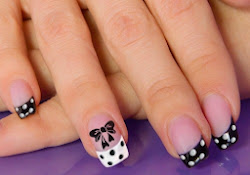 bow nail makeup bows fingers fancy