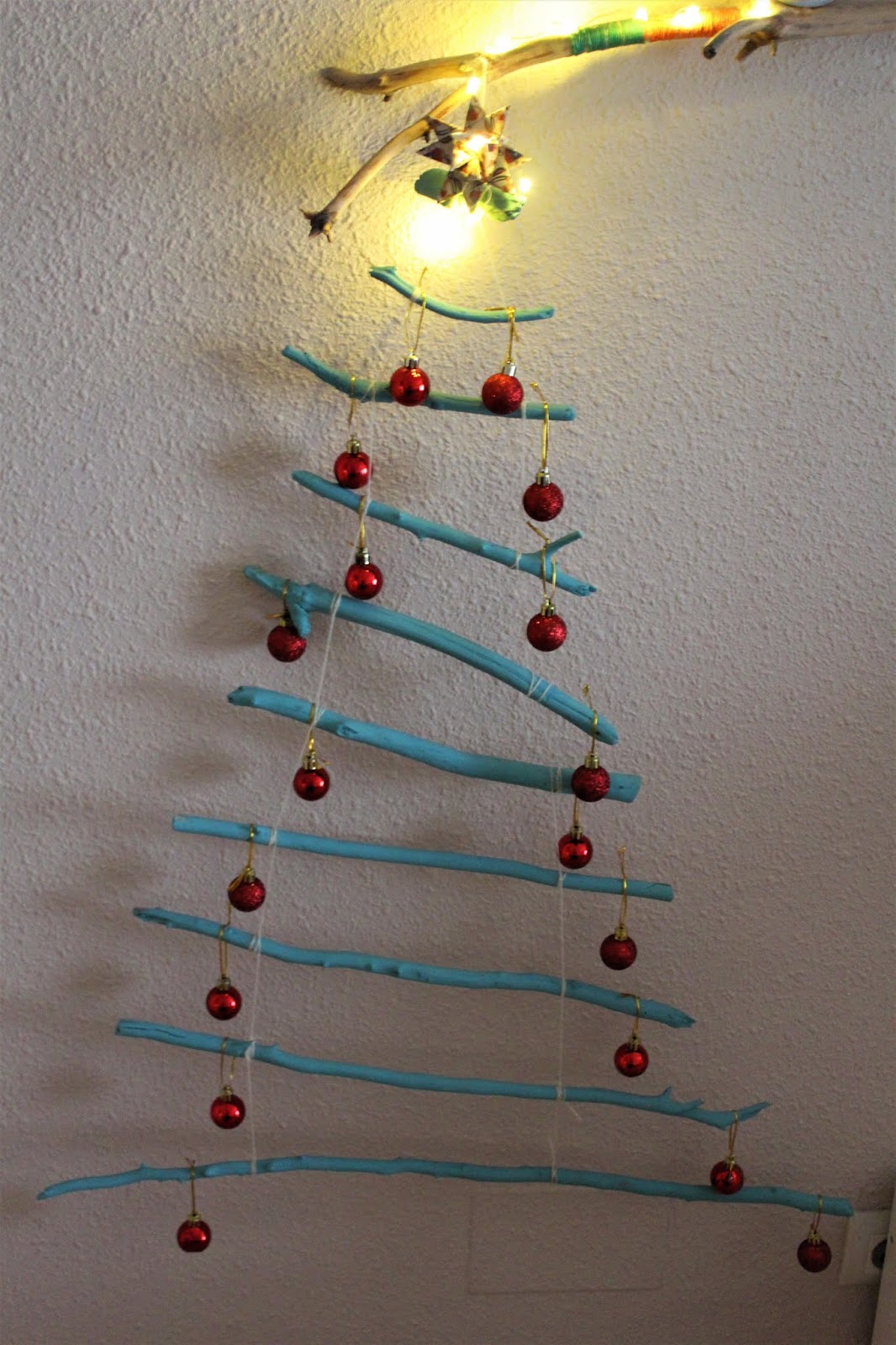 DIY Árbol de Navidad con palos