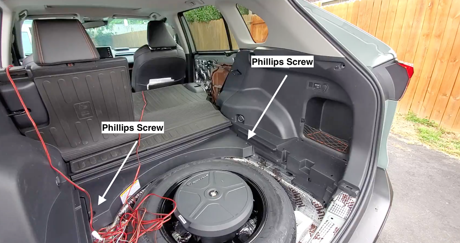 Spare Tire Subwoofer Install Toyota Rav4 Guides, How To and More