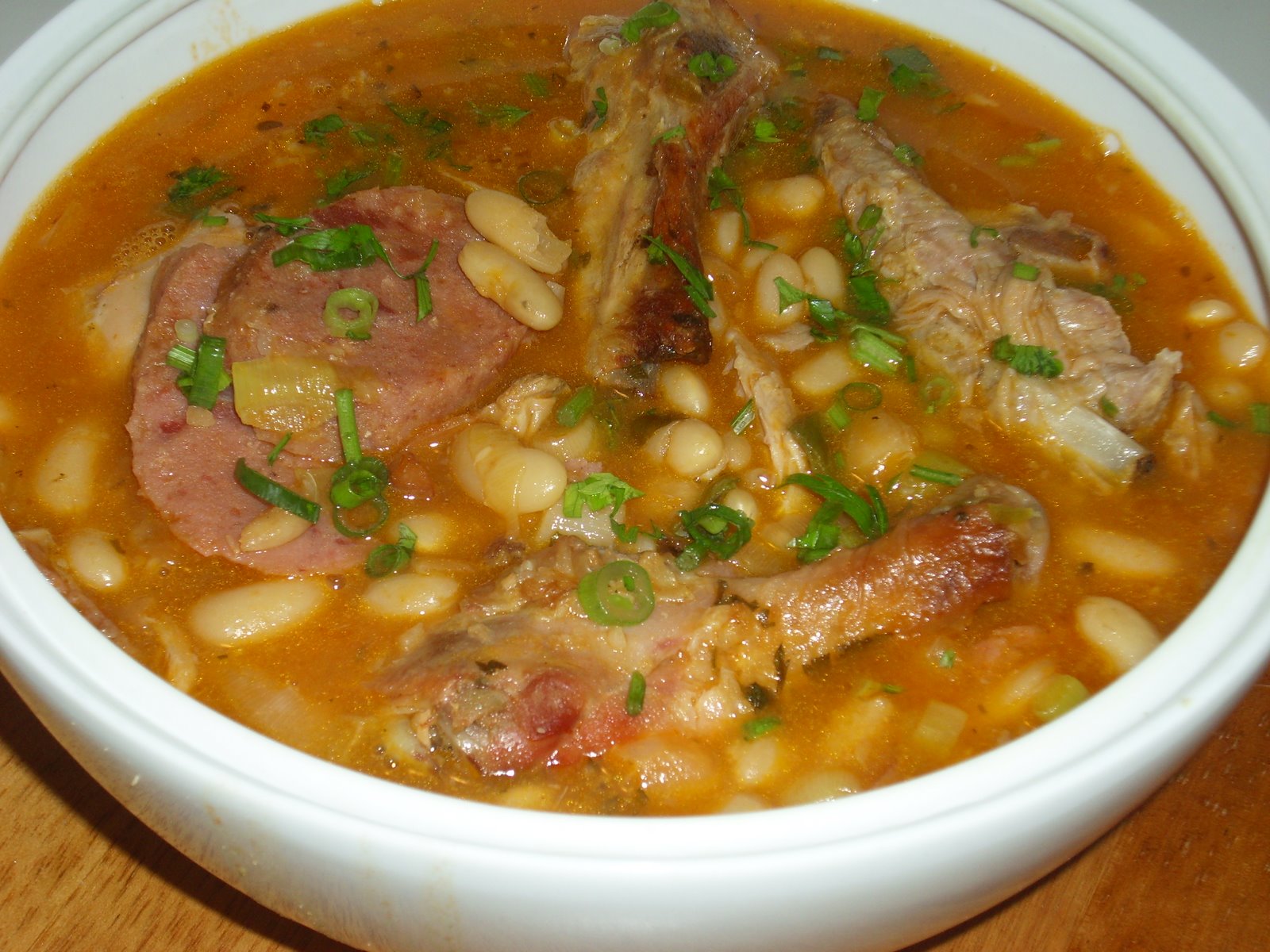 M maiúsculo: Cassoulet