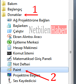 paint ekran görüntüsü çekme