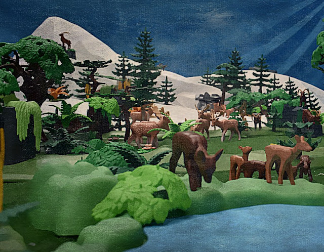 Playmobil Custom Landscape and Animals Diorama