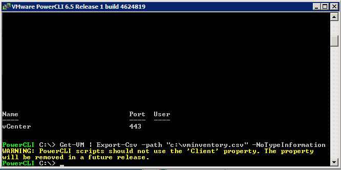 ID10T Manual: Using PowerCLI Export Virtual Machine CSV