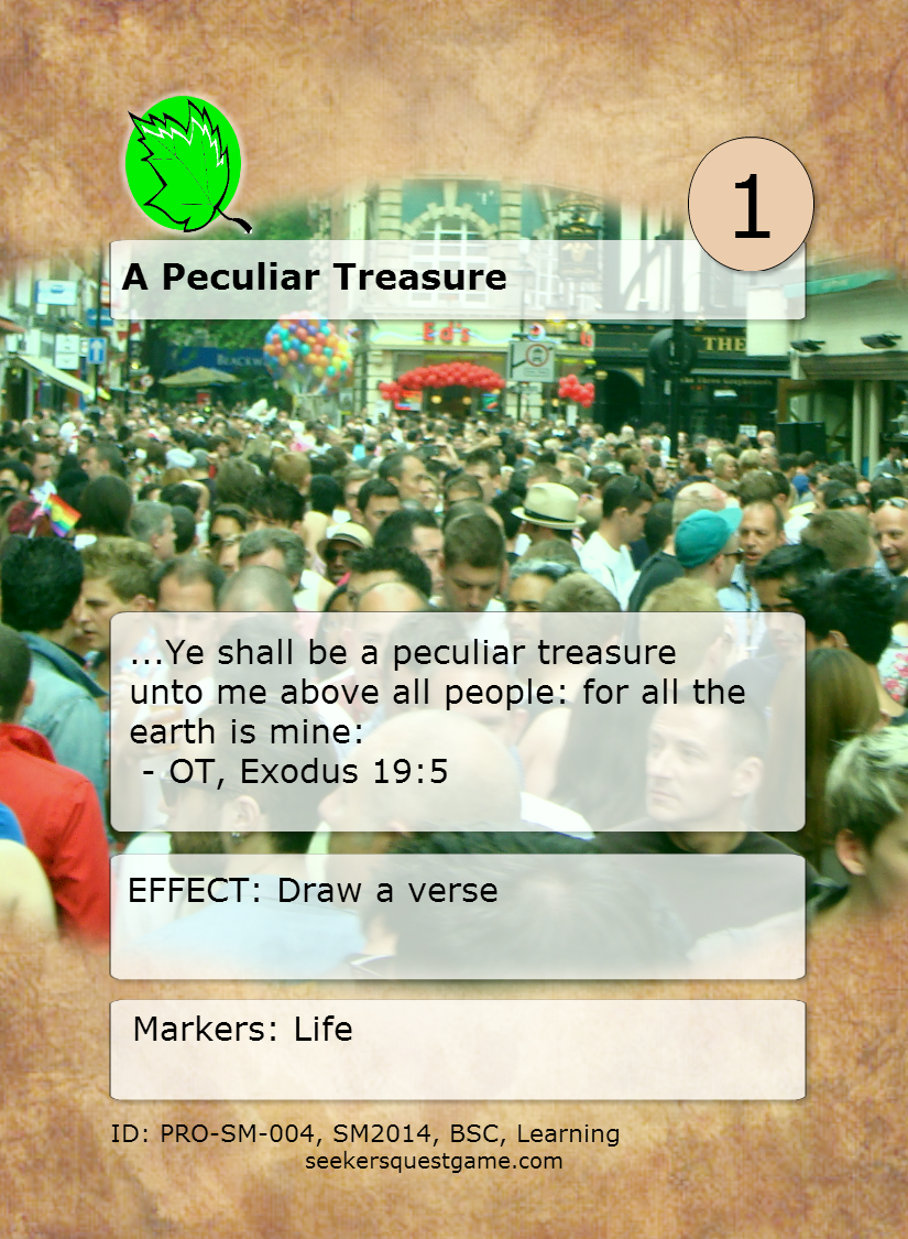 Seeker’s Quest - LDS Game: Verse Database: A Peculiar Treasure