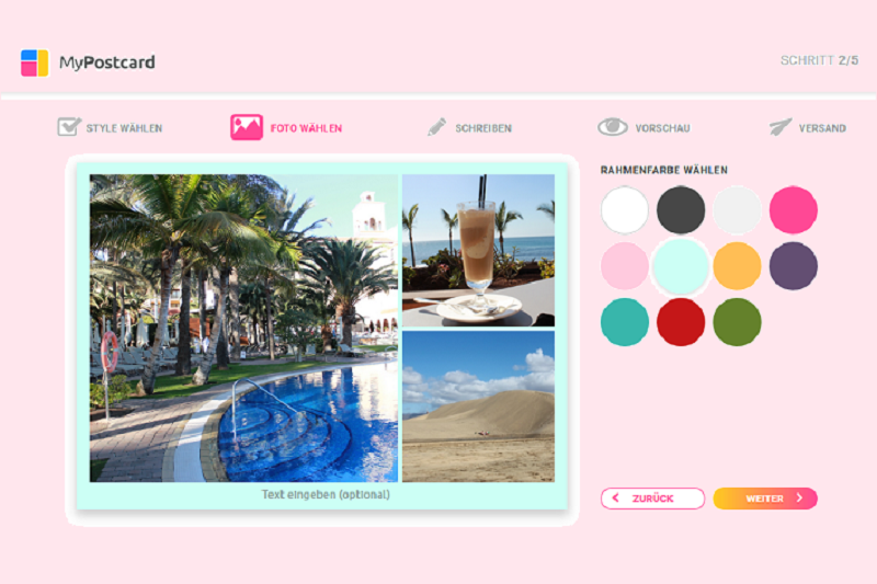 Postkarten Selbst Gestalten Mit Der Mypostcard App