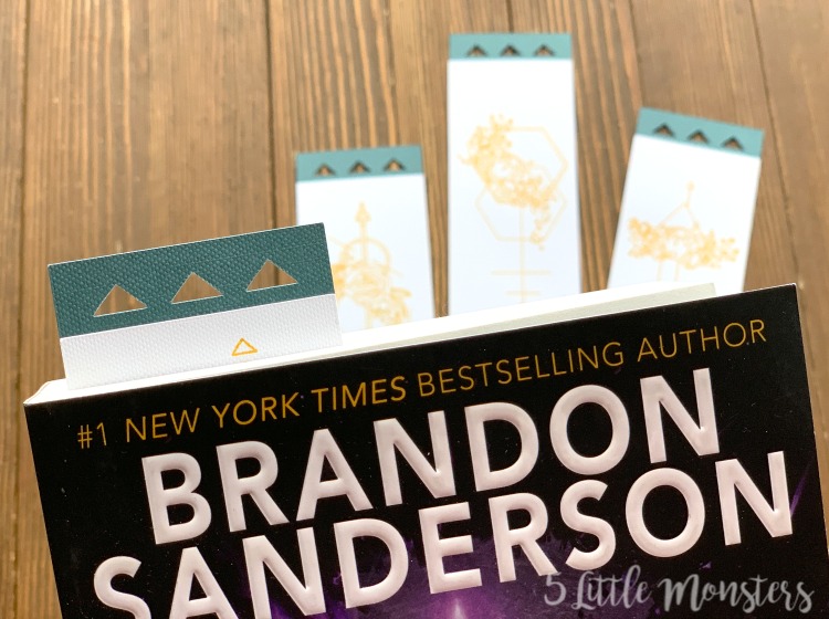 5 Little Monsters Cricut Draw and Cut Floral Bookmarks