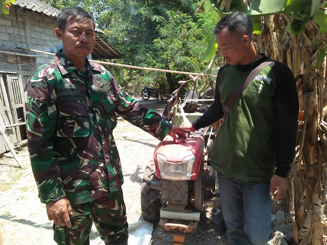 Babinsa Cek Alsintan Di Wilayah Desa Binaan