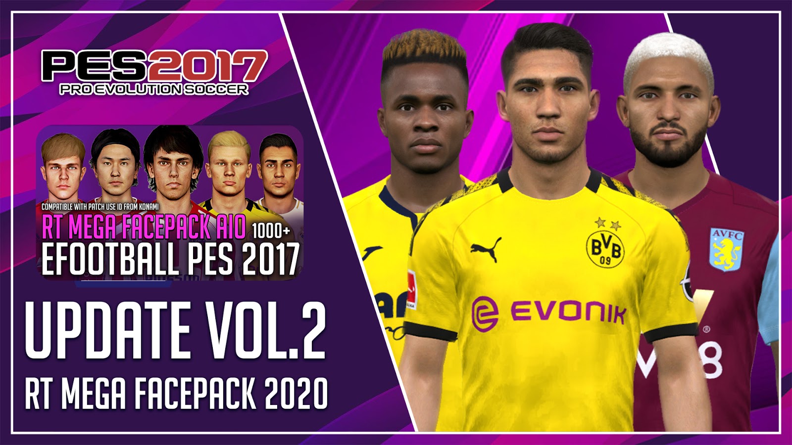 Pes 2017 Rt Mega Facepack 2020 Update Vol2 By Rean Tech