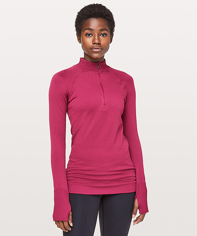 lululemon brisk running half zip