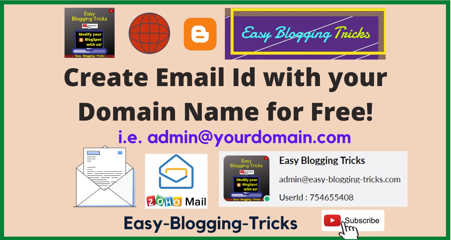 How To Create An Email Id With Your Domain Name Domain Name Email 