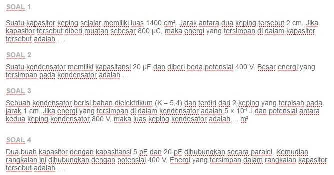 Contoh Soal Energi Dalam Kapasitor Ezy Blog Contoh Soal Energi Dalam Kapasitor Ezy Blog