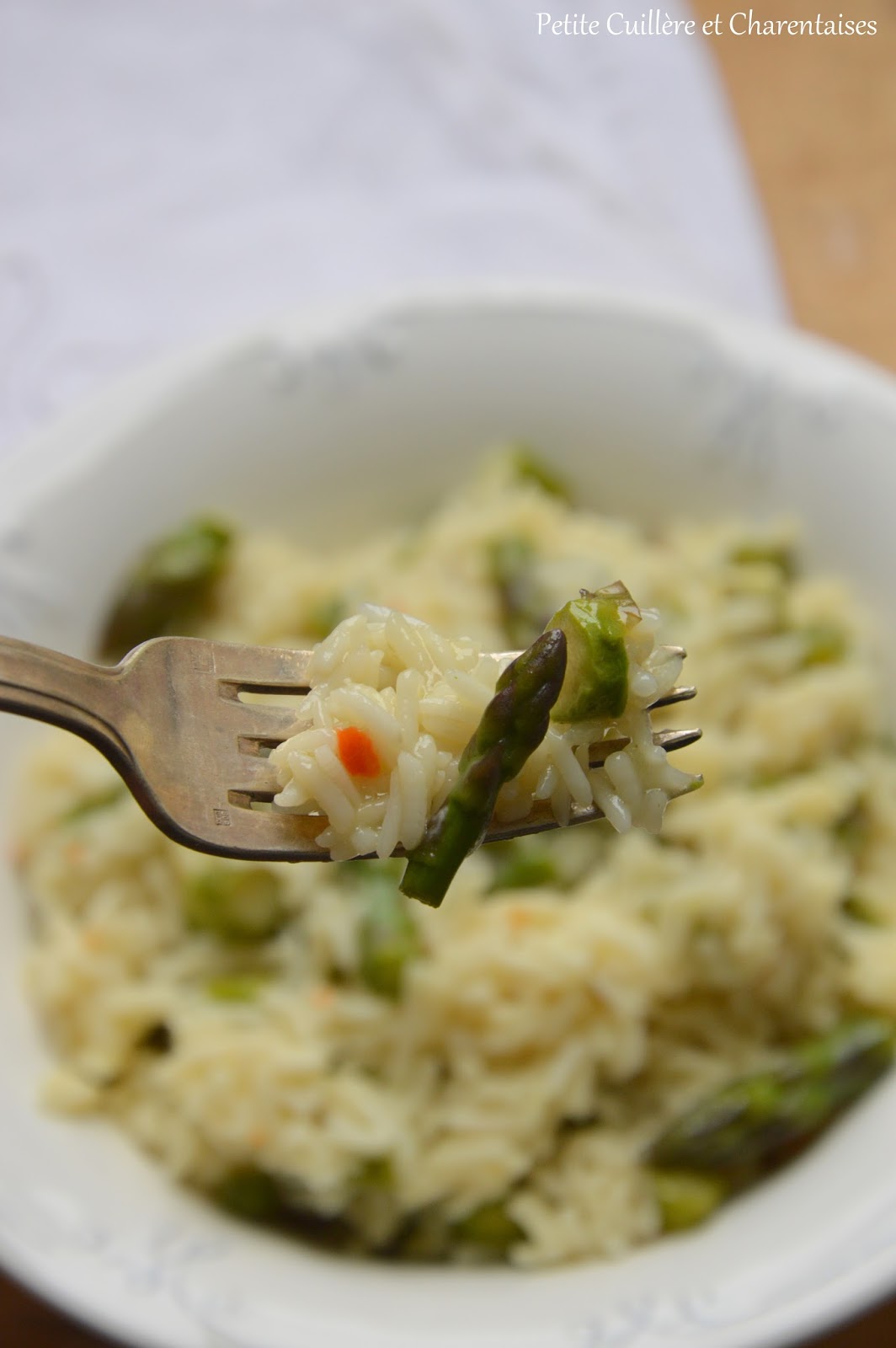 Petite Cuillère et Charentaises Risotto aux asperges vertes { Risotto agli asparagi }