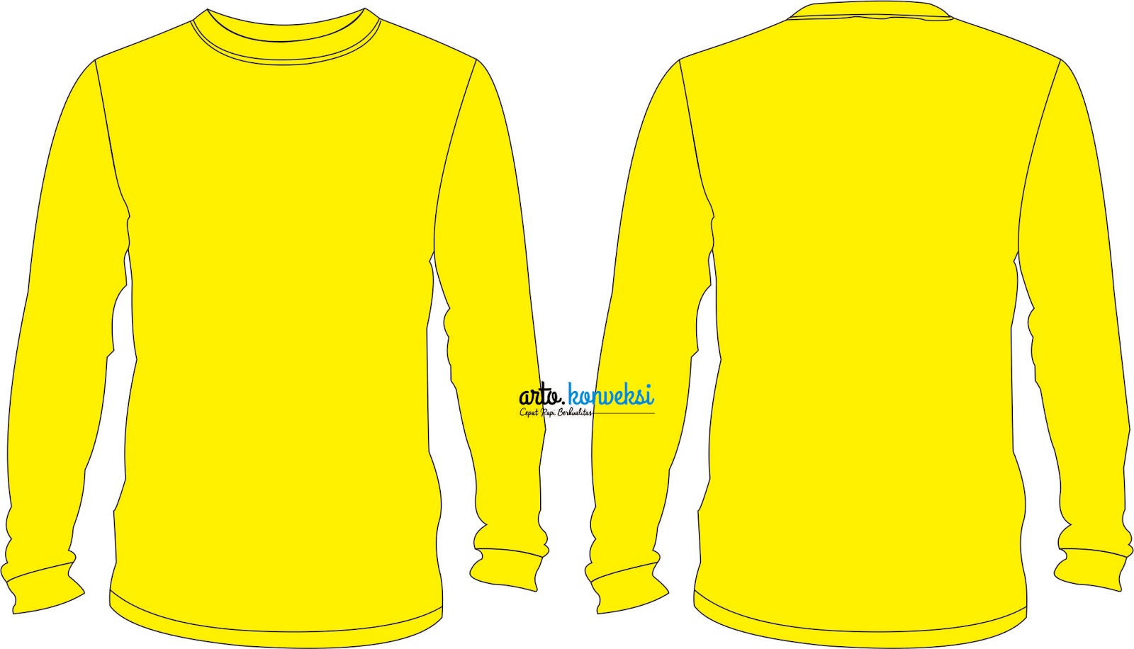 Free 5794+ Mockup Kaos Lengan Panjang Depan Belakang Cdr Yellowimages