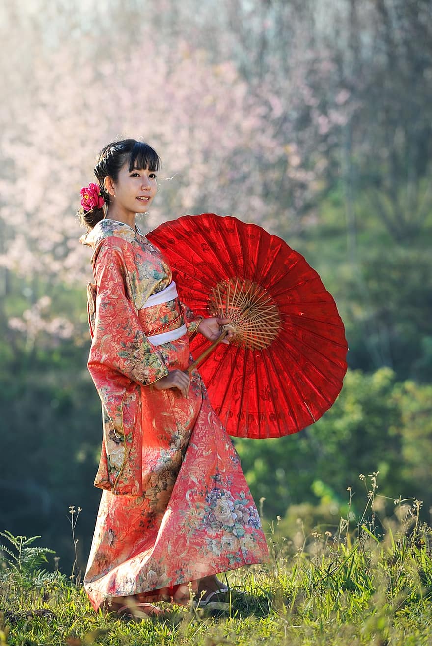 Beautiful Japanese Kimono Girl - Viennalate