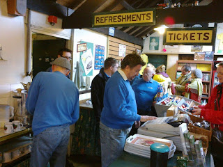 The busy shop counter at Andrews House