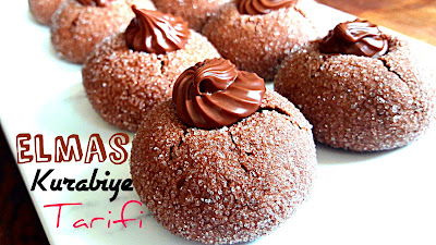 Elmas Kurabiye Tarifi nasıl yapılır çikolatalı çocuk kurabiyesi tatlısı kolay nefis tatlı yemek tarifleri. turkish dessert cookies recipe delicious yummy taste tasty