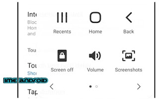 Cara screenshot Samsung M21 dengan menu asisten