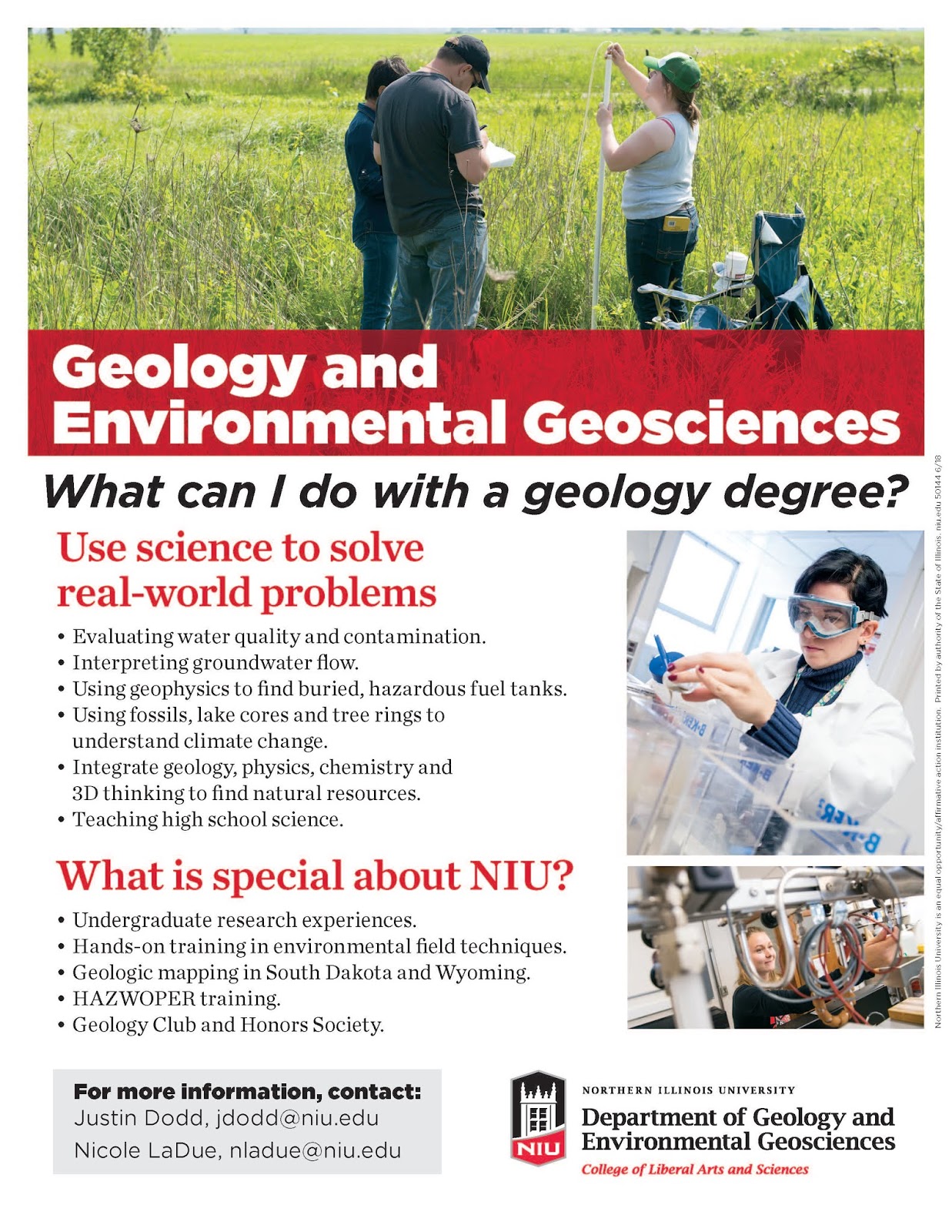 Environmental Studies Student News Learn more about Geology and
