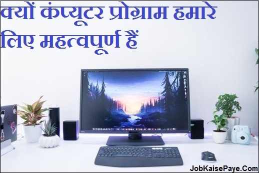 Why computer programs are important to us Why computer programs are important to us