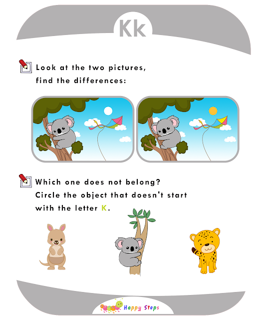 Activity Worksheet -3 Letter K