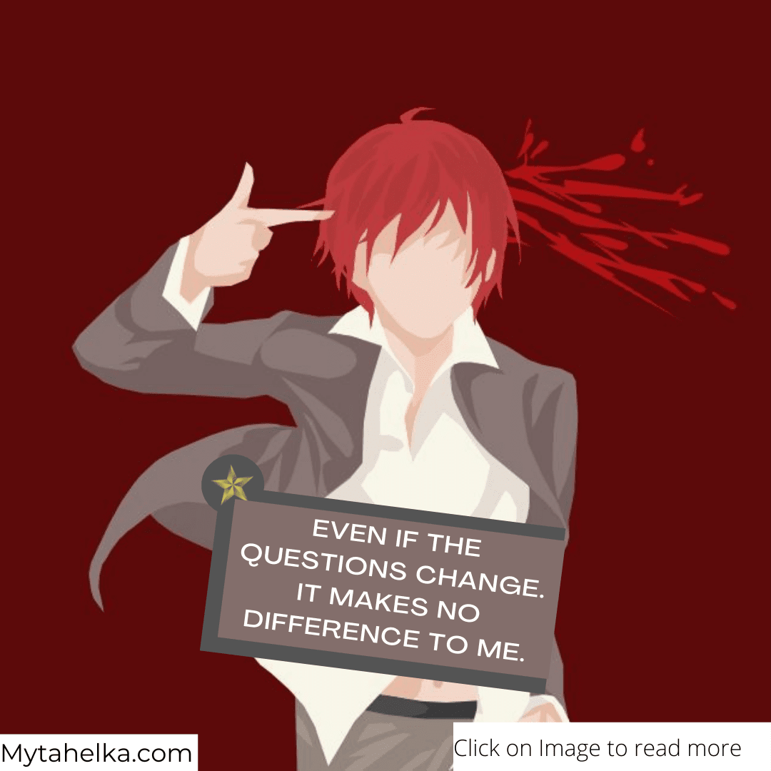 Karma Akabane Quotes from Assassination Classroom