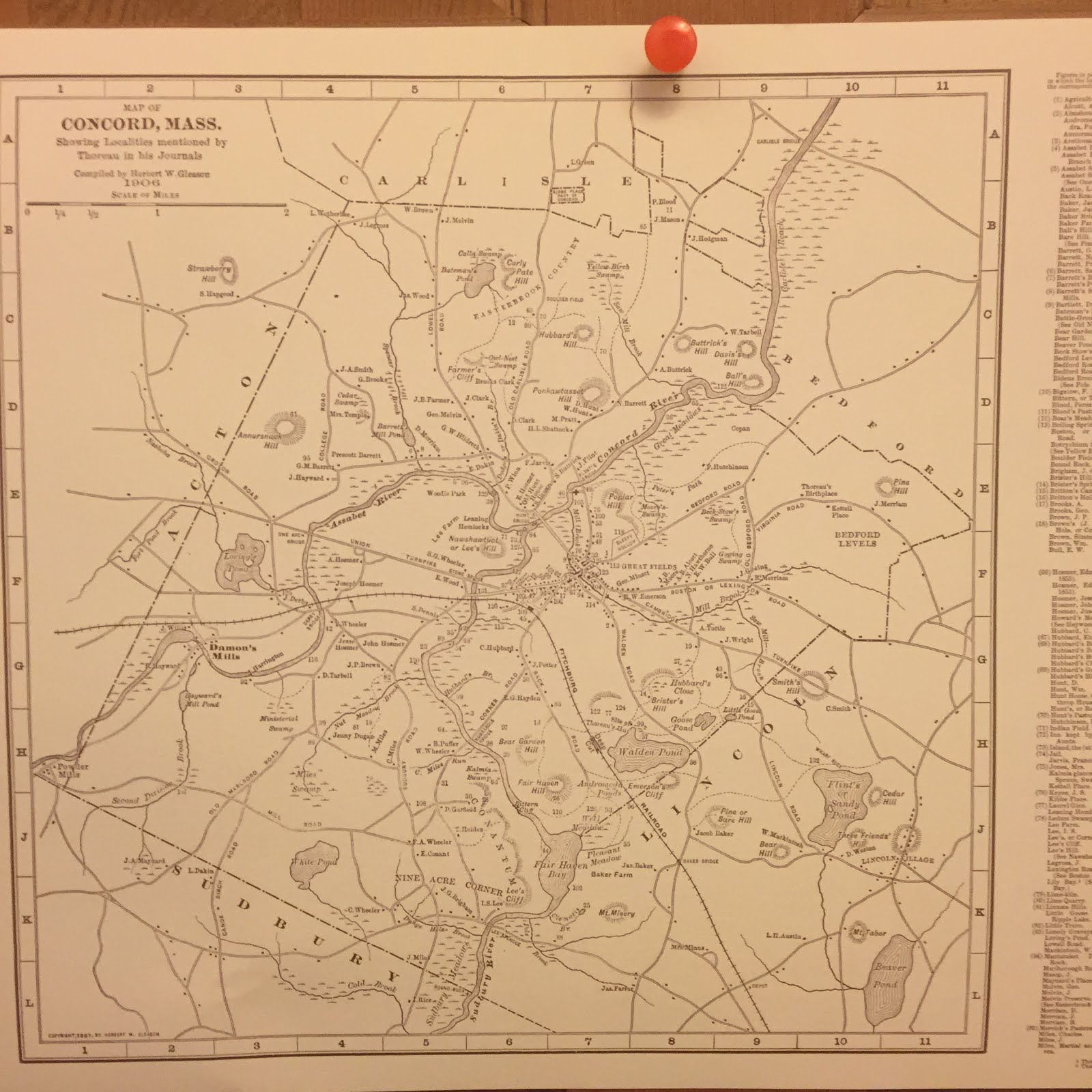 Gleason 1906 Map of Concord