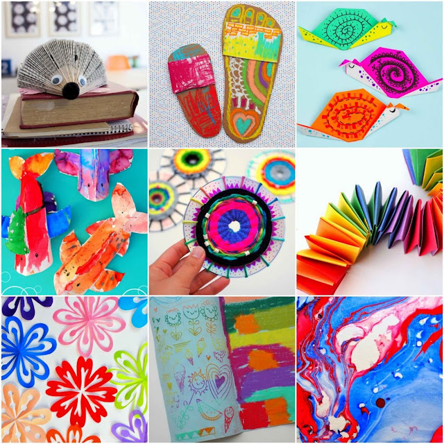 20+ Easy, unique, cheap, and low-prep Elementary Art Activities for kids to do at home or school