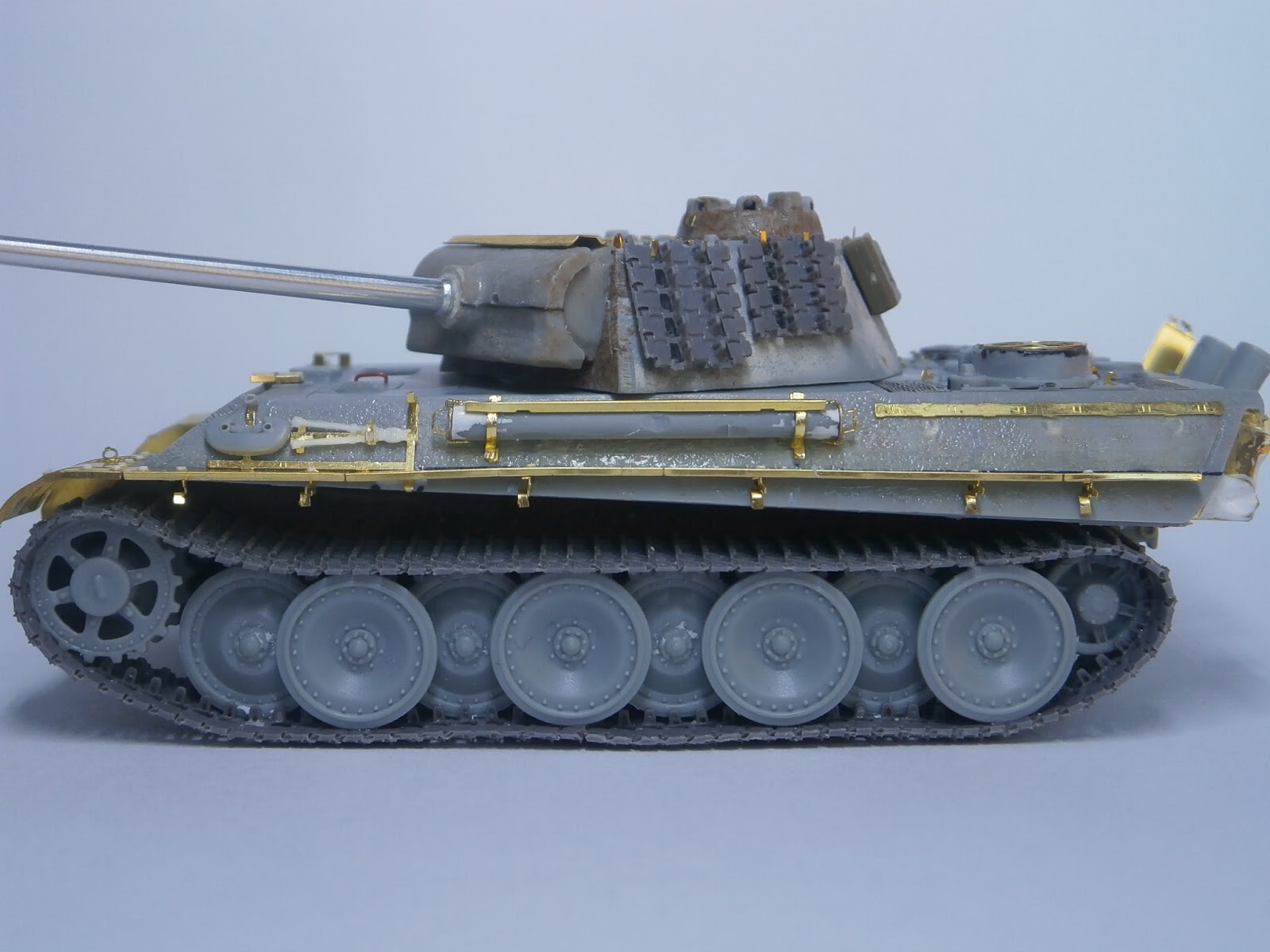 Hongrie 1945 diorama (Panther Ausf.G Late & Zundapp KS 750) P1011018